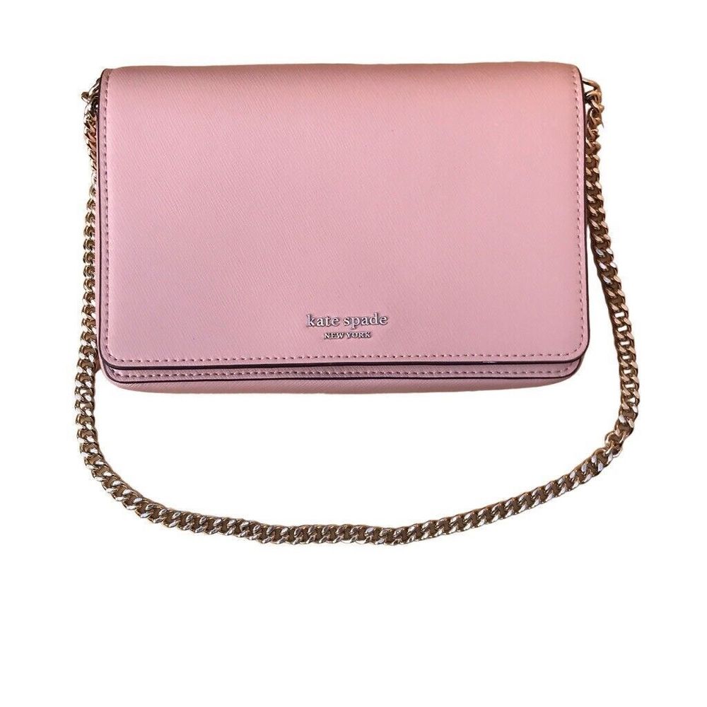 Kate Spade New York Sylvia Chain small convertible crossbody clutch Blush Pink